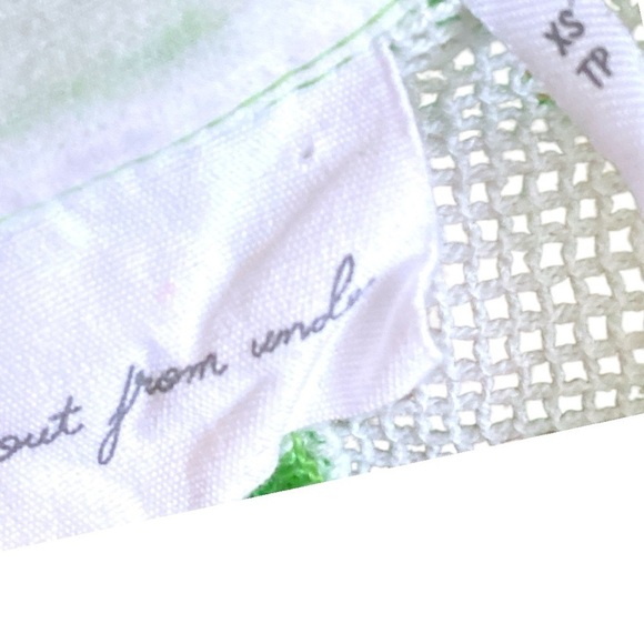 Urban Outfitter OUT FROM DOWN UNDER Green White Checkered Button Front Shirt XS - Picture 5 of 12